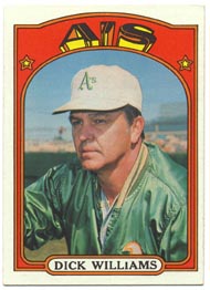 1972 Topps Baseball Cards      137     Dick Williams MG